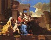 尼古拉斯普桑 - Holy Family on the Steps